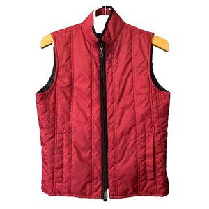 Women's Vest Chroma Sport Red Quilted Front Double Zip Size S/M? Pockets